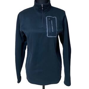 Under Armour Quarter Zip Black Pullover Sweatshirt S Small